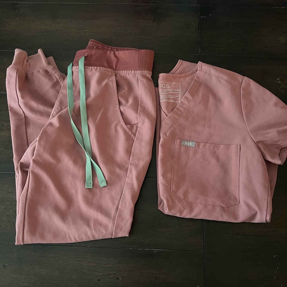 Figs Mineral Mauve Set XXS XXSP